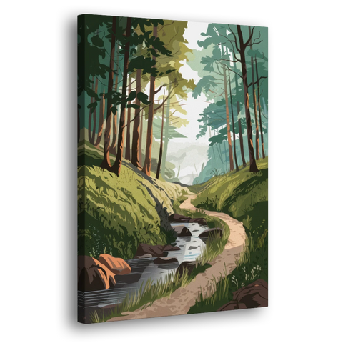 Franklin Nature Trails - Canvas Wall Art - Side