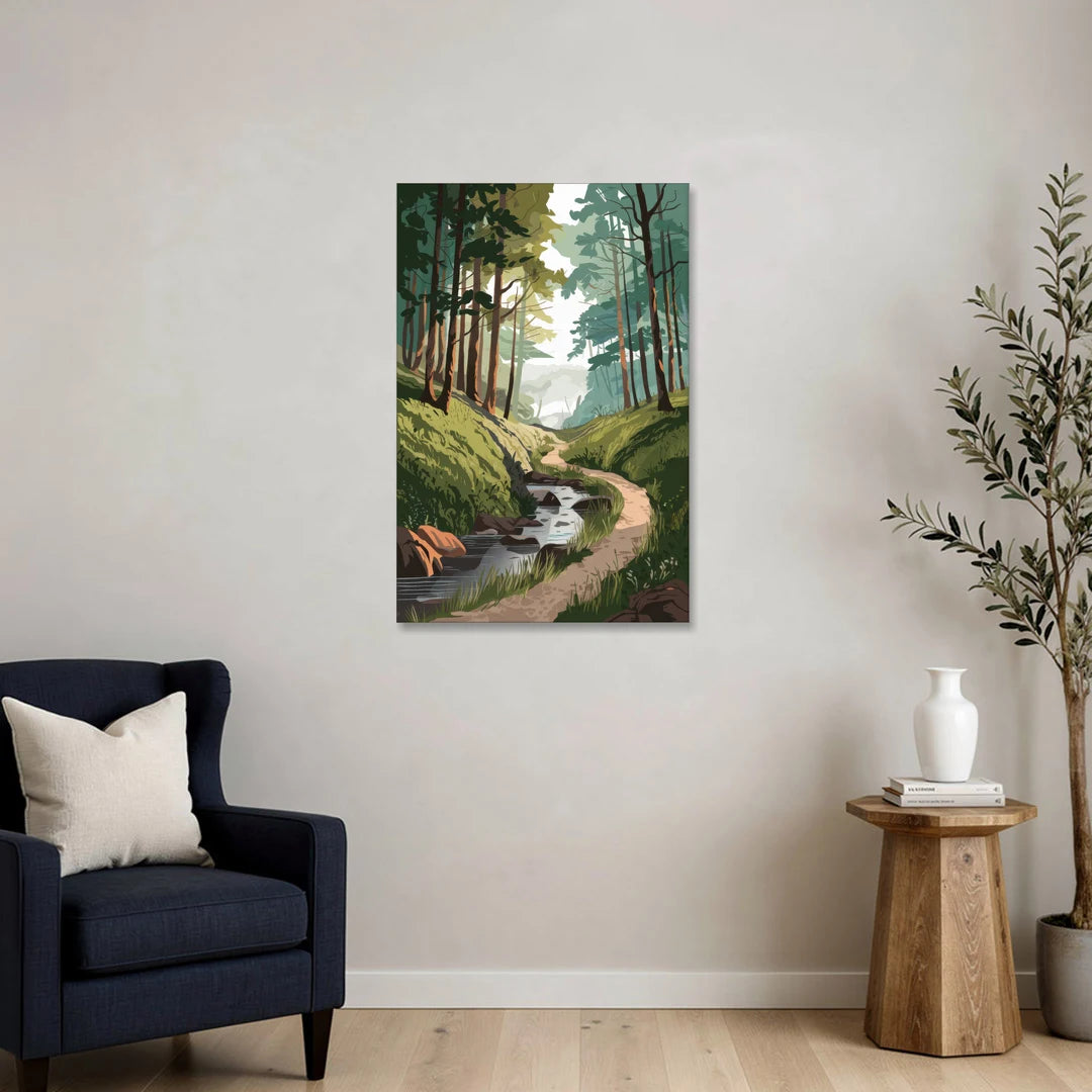 Franklin Nature Trails - Canvas Wall Art - Sofa - 24x36