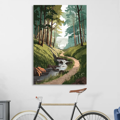 Franklin Nature Trails Living Room - Canvas Wall Art