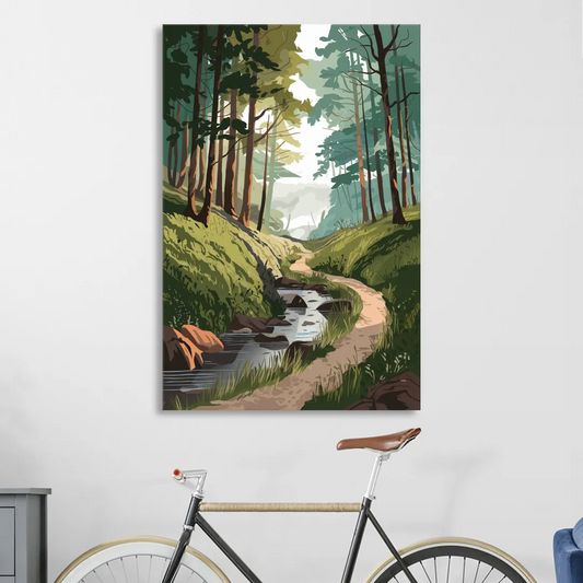 Franklin Nature Trails Living Room - Canvas Wall Art