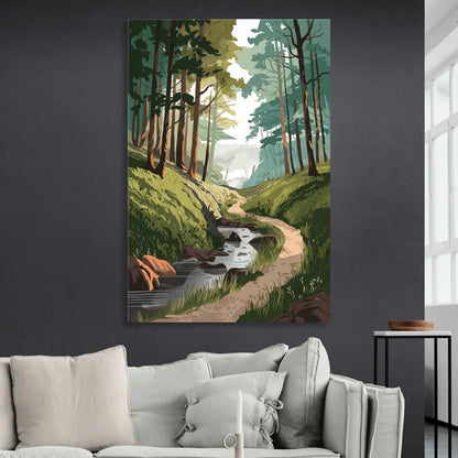 Franklin Nature Trails Sitting Room - Canvas Wall Art