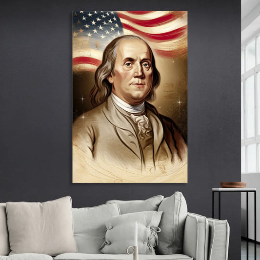 Franklin Patriotic Spirit Living Room - Canvas Wall Art