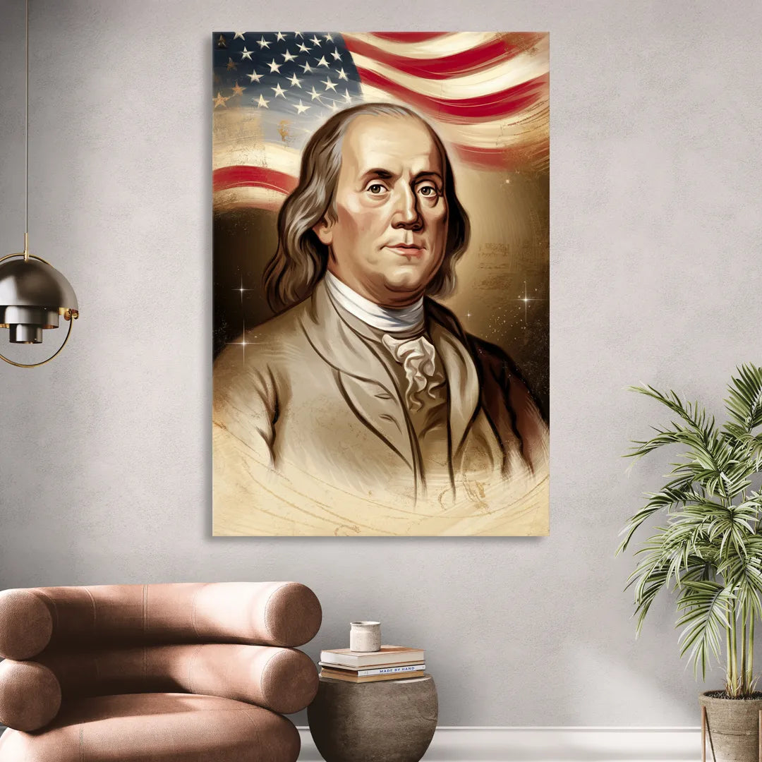 Franklin Patriotic Spirit Sitting Room - Canvas Wall Art