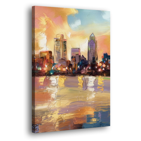 Franklin Skyline View - Canvas Wall Art - Side