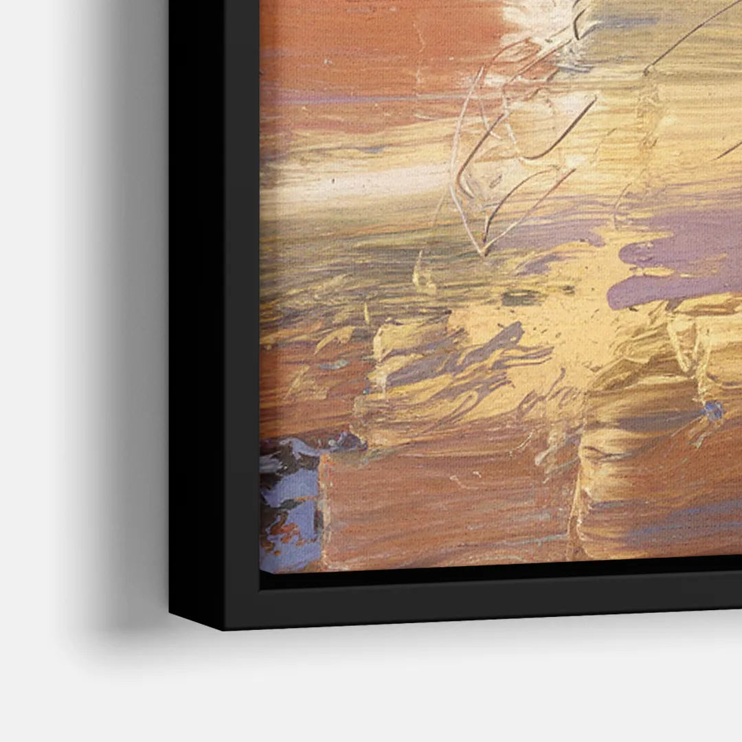 Franklin Skyline View - Close-Up Black Frame Canvas