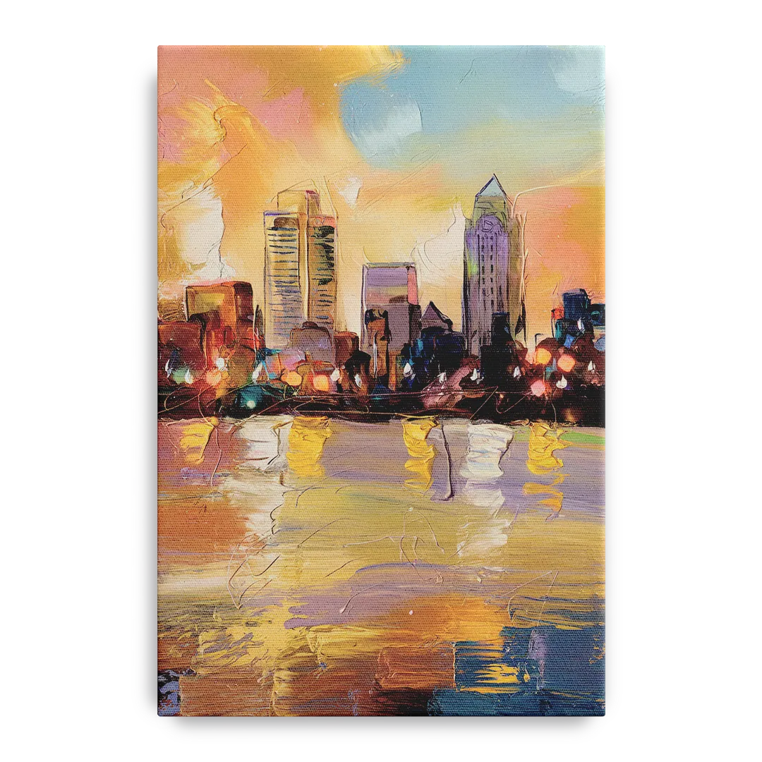 Franklin Skyline View Front - Canvas Wall Art