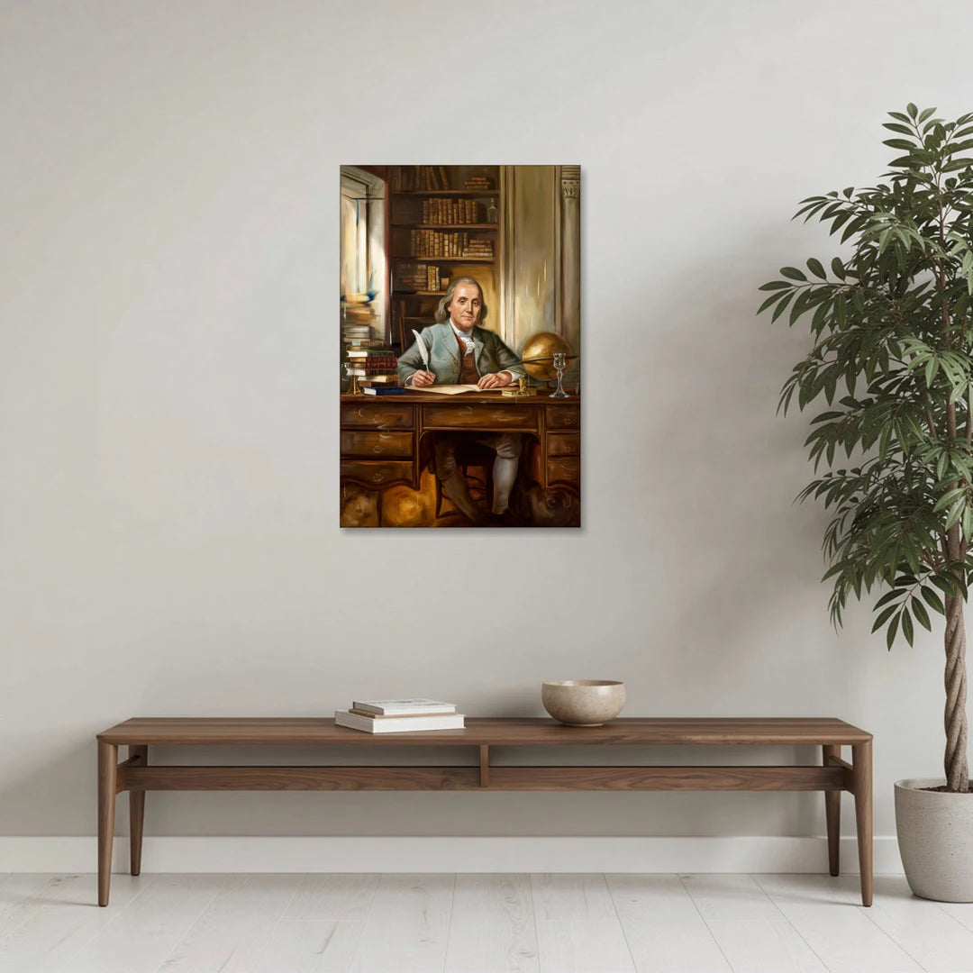 Franklin Timeless Elegance - Canvas Wall Art - Coffee Table - 24x36