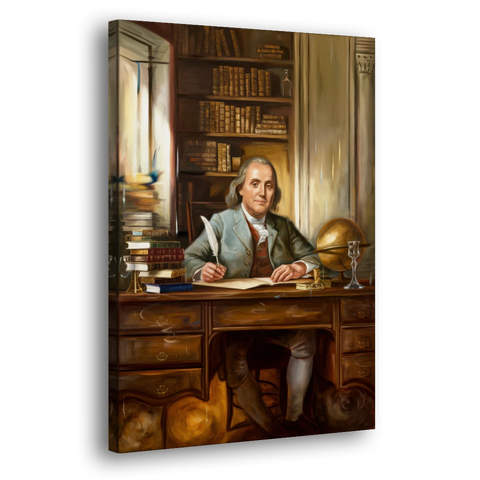 Franklin Timeless Elegance - Canvas Wall Art - Side