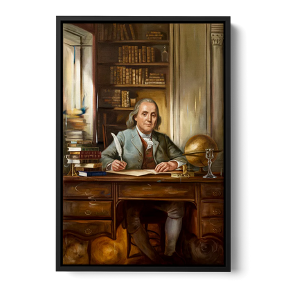 Franklin Timeless Elegance Front - Black Canvas Wall Art