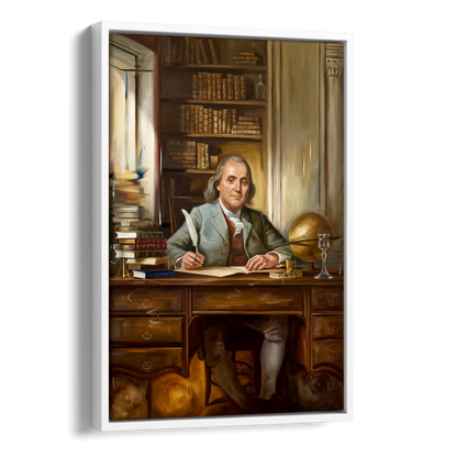 Franklin Timeless Elegance Side - White Canvas Wall Art
