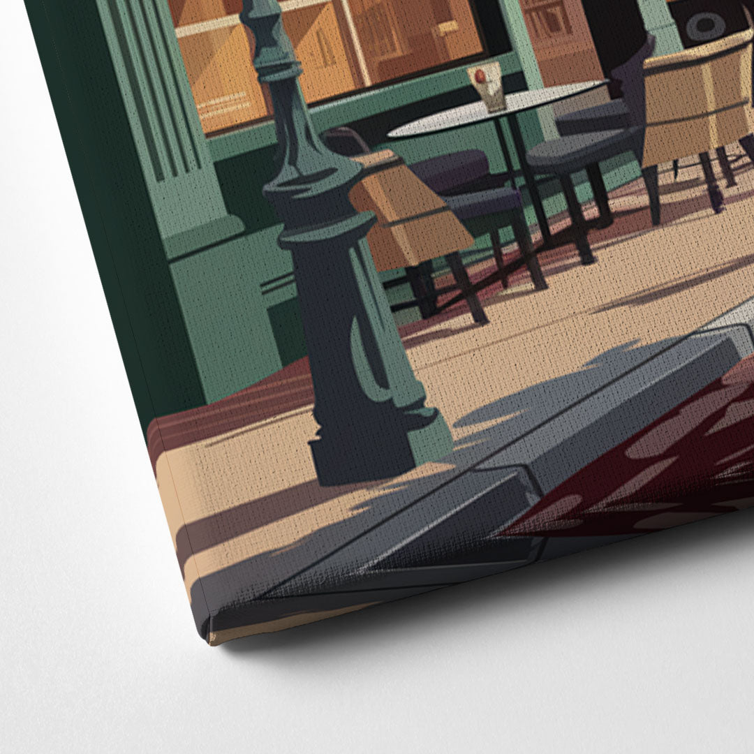 Franklin Vintage Streets Canvas Close Up