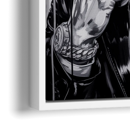 Freedom Born - Close-Up White Frame Canvas