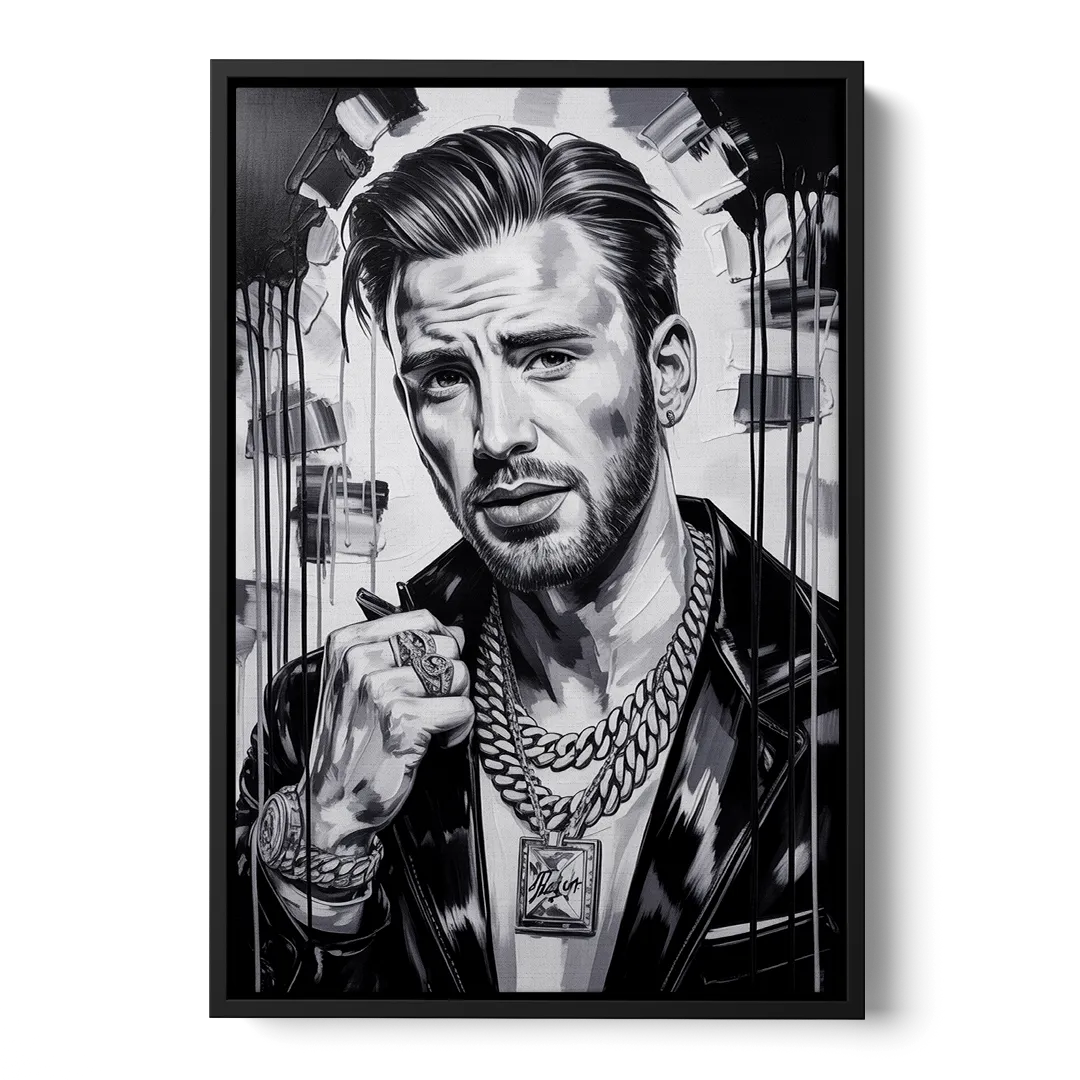 Freedom Born - Black Frame Canvas