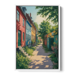 Freetown Christiania - White Framed Canvas Wall Art - Front