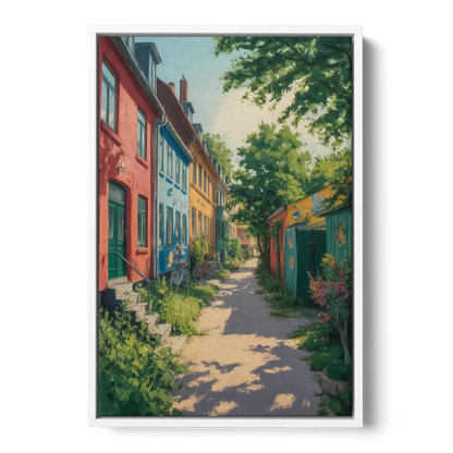 Freetown Christiania Front - White Canvas Wall Art