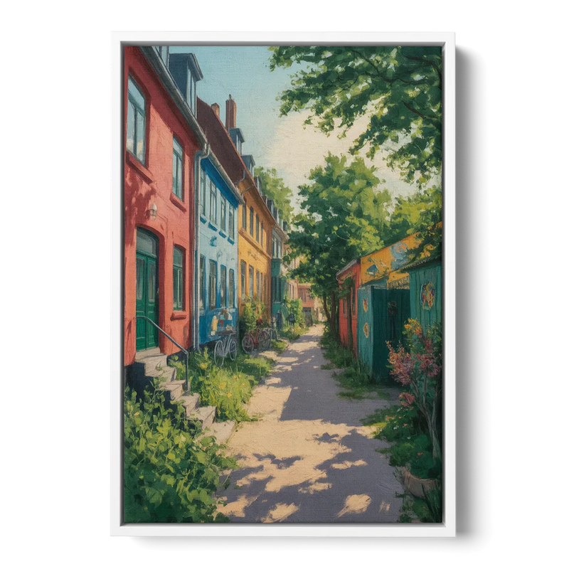 Freetown Christiania Front - White Canvas Wall Art