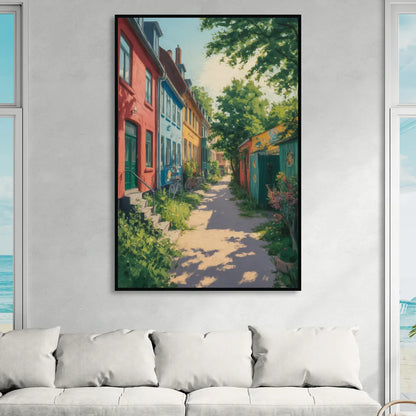 Freetown Christiania Sitting Room - Black Canvas Wall Art