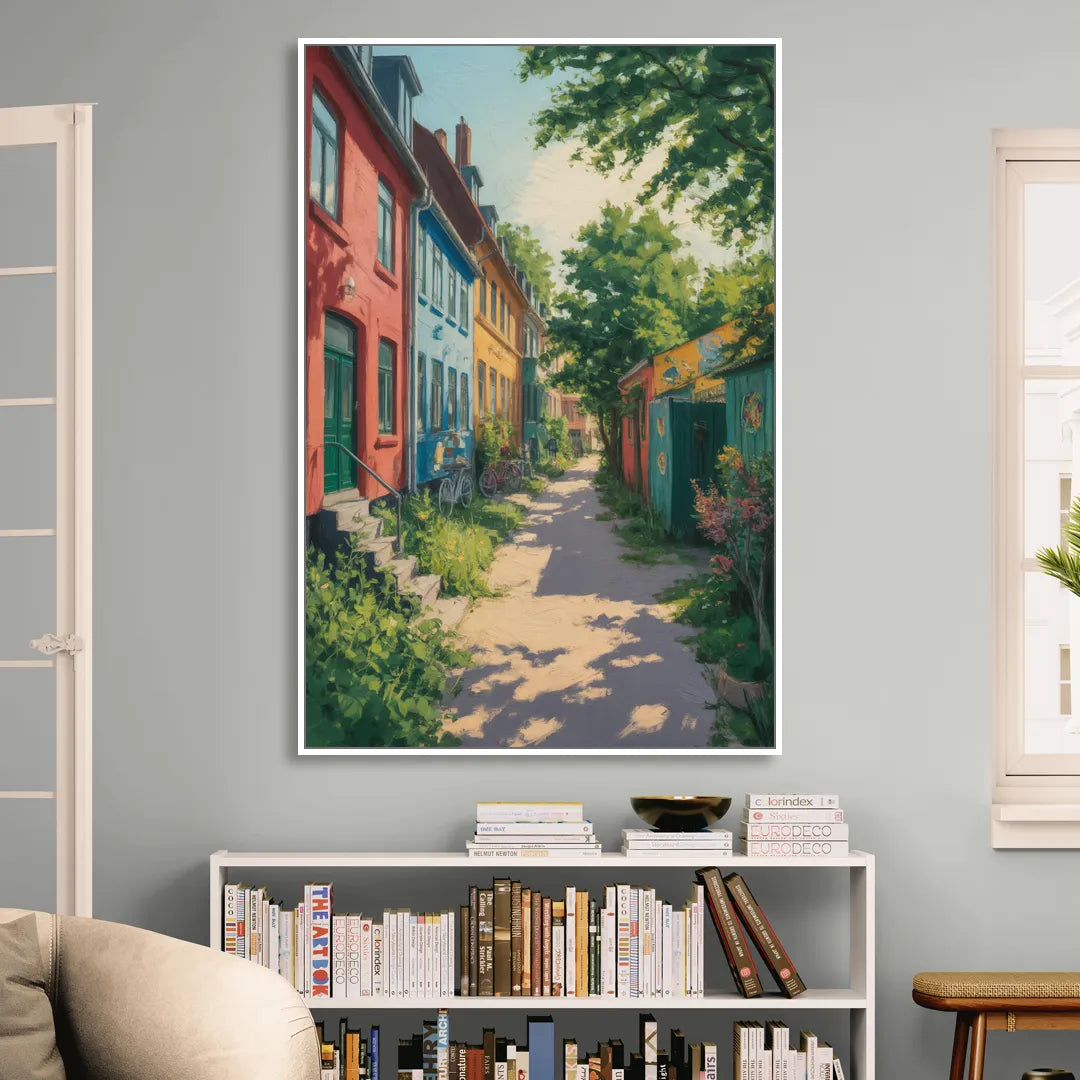 Freetown Christiania Living Room - White Canvas Wall Art