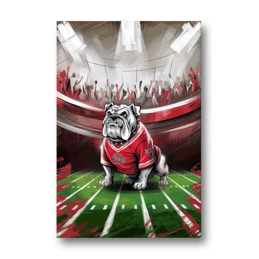 Fresno Bulldogs Game Day - Canvas Wall Art - Front