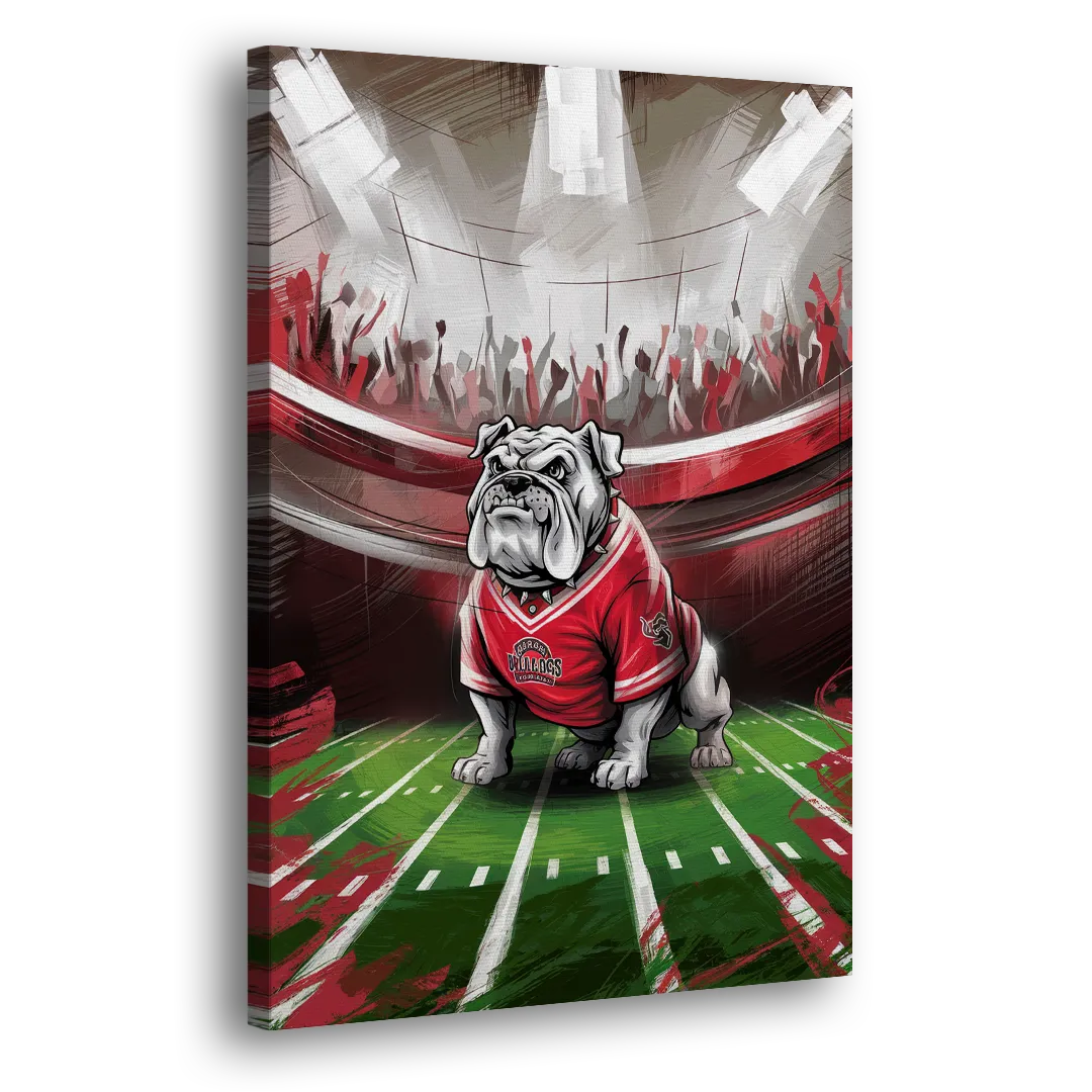 Fresno Bulldogs Game Day Side - Canvas Wall Art