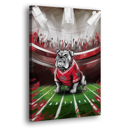 Fresno Bulldogs Game Day Side - Canvas Wall Art