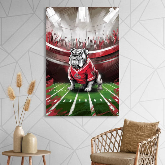 Fresno Bulldogs Game Day Living Room - Canvas Wall Art