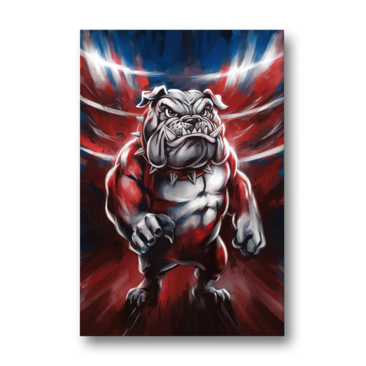 Fresno Bulldogs Legacy - Canvas Wall Art - Front
