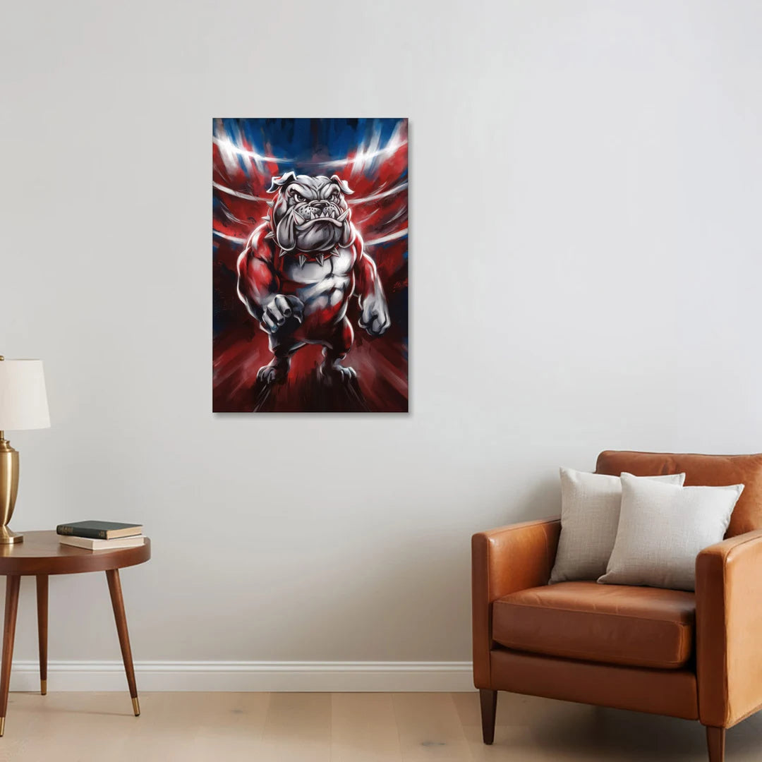 Fresno Bulldogs Legacy - Canvas Wall Art - Sofa - 24x36