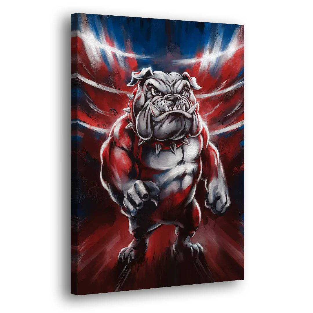 Fresno Bulldogs Legacy Side - Canvas Wall Art
