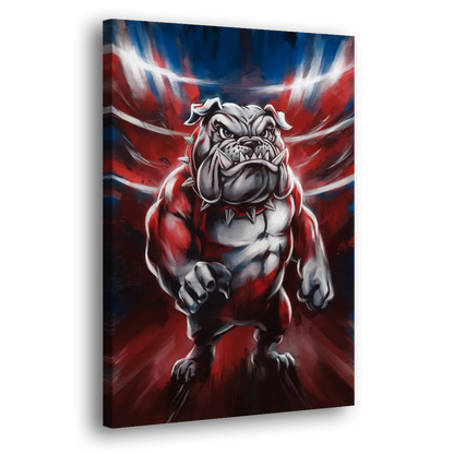 Fresno Bulldogs Legacy Side - Canvas Wall Art