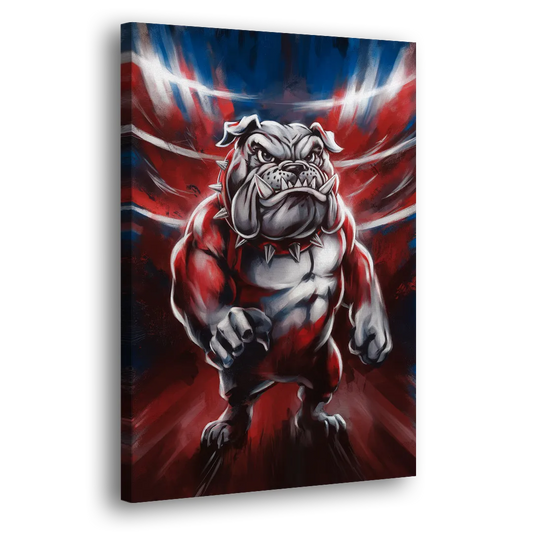 Fresno Bulldogs Legacy Side - Canvas Wall Art