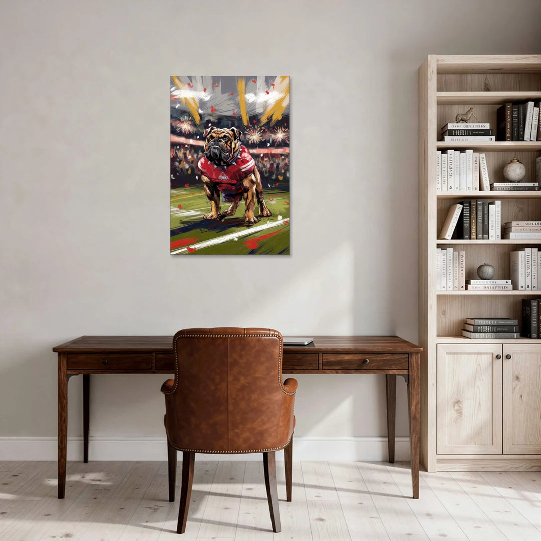 Fresno State Bulldogs Championship Glory - Canvas Wall Art - Office - 24x36