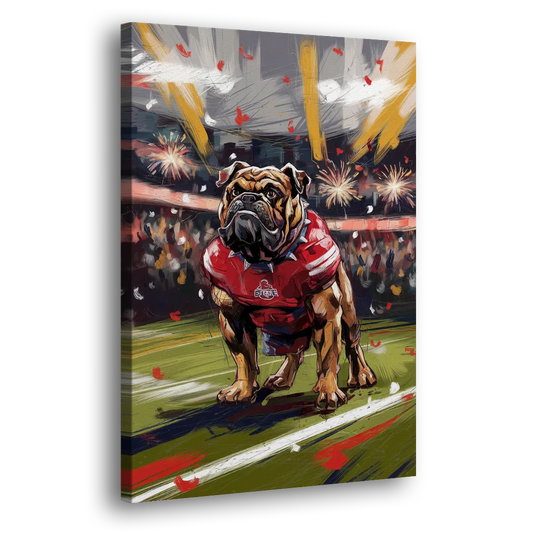 Fresno State Bulldogs Championship Glory Side - Canvas Wall Art