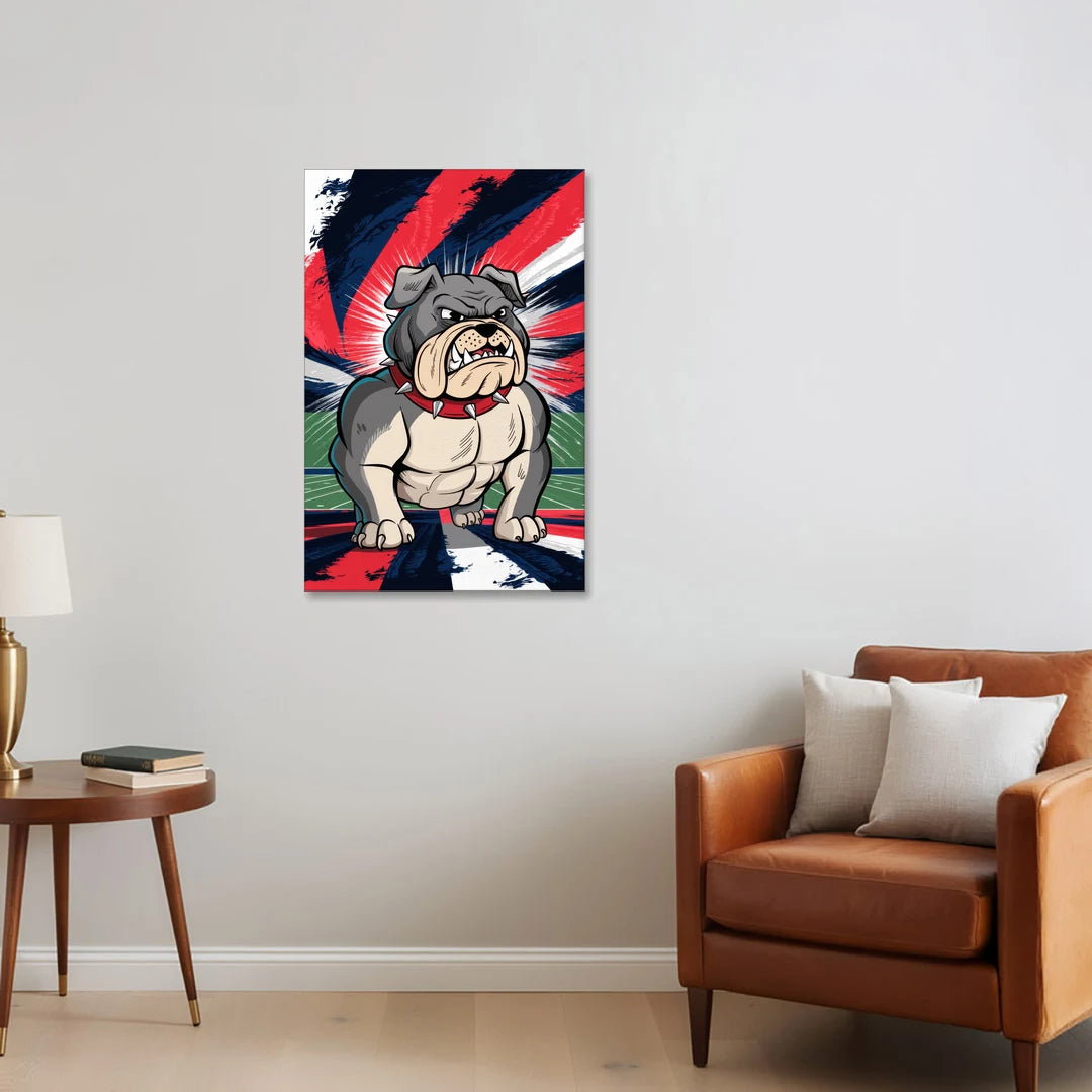 Fresno State Bulldogs Pride - Canvas Wall Art - Sofa - 24x36
