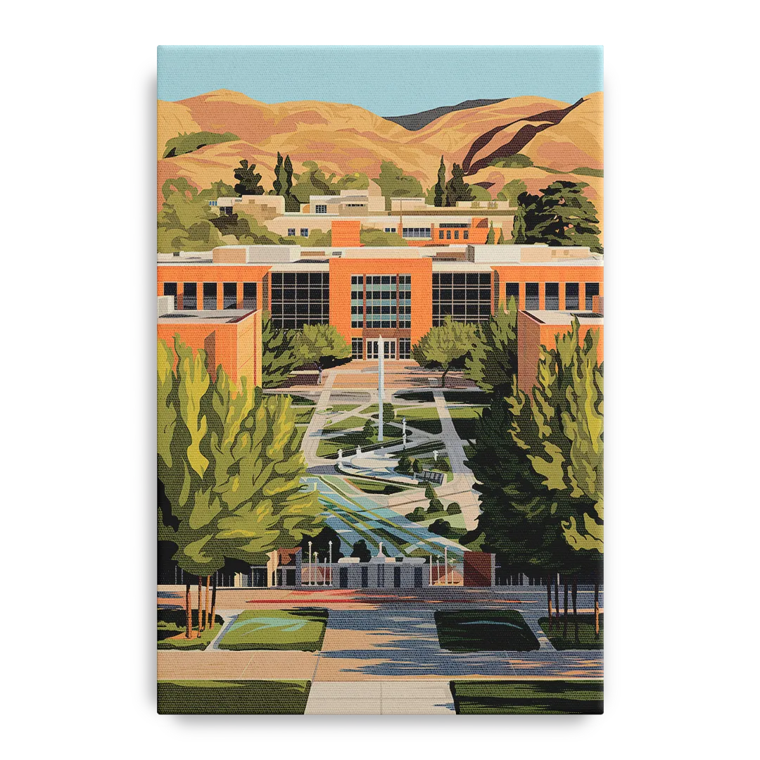 Fresno State Campus Vibes Front - Canvas Wall Art