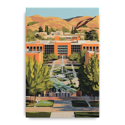 Fresno State Campus Vibes Front - Canvas Wall Art