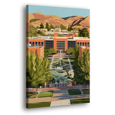 Fresno State Campus Vibes - Canvas Wall Art