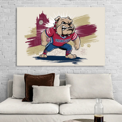 Fresno State Fans Unite Sitting Room - Canvas Wall Art