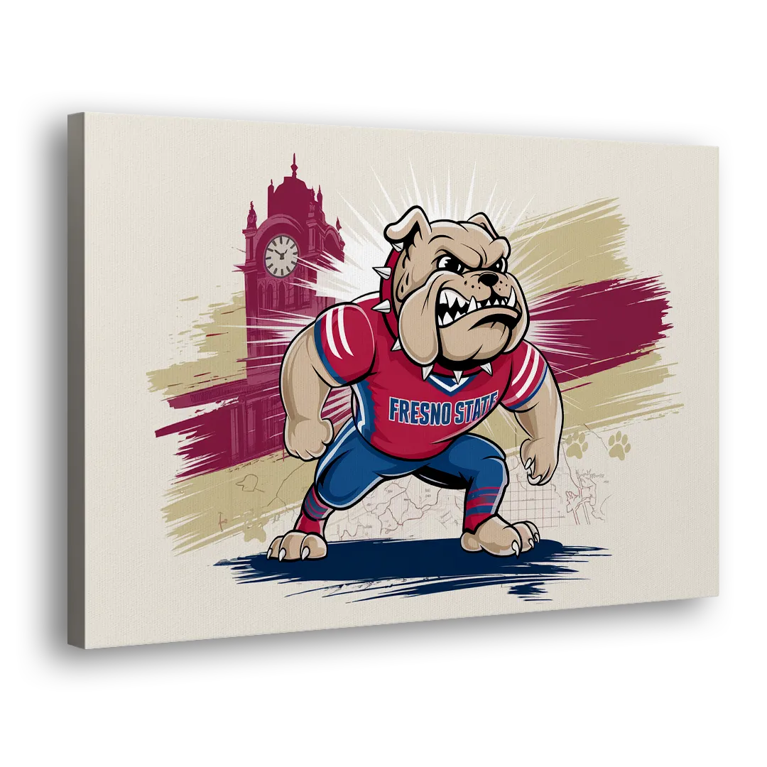 Fresno State Fans Unite Side - Canvas Wall Art