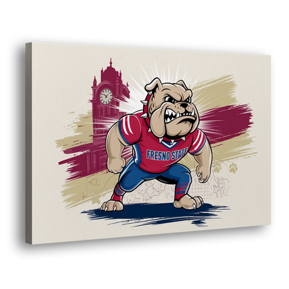 Fresno State Fans Unite Side - Canvas Wall Art