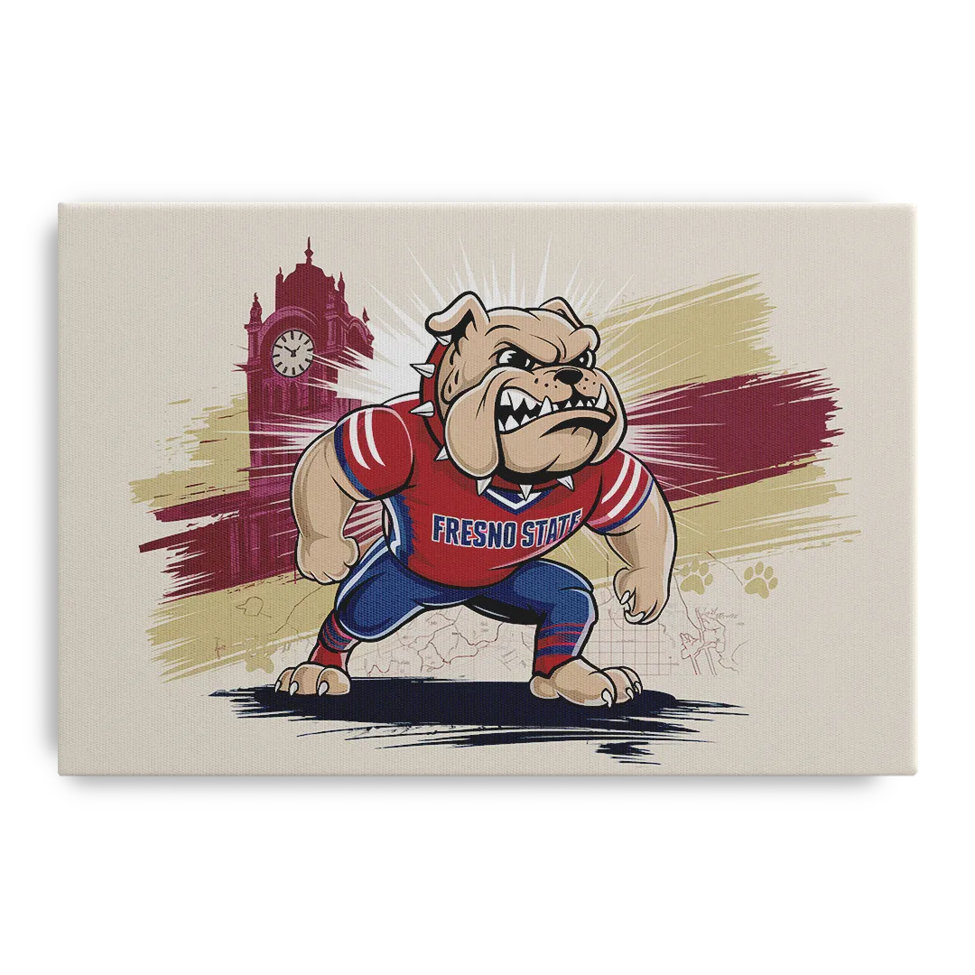 Fresno State Fans Unite Front - Canvas Wall Art
