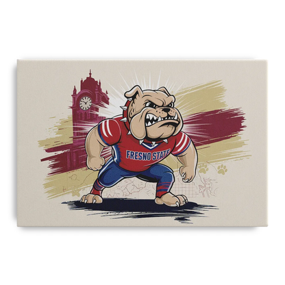 Fresno State Fans Unite Front - Canvas Wall Art
