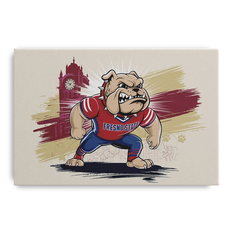Fresno State Fans Unite Front - Canvas Wall Art