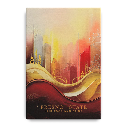 Fresno State Heritage and Pride Front - Canvas Wall Art