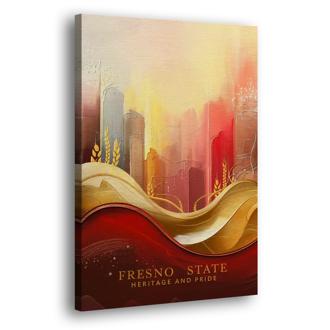 Fresno State Heritage and Pride Side - Canvas Wall Art