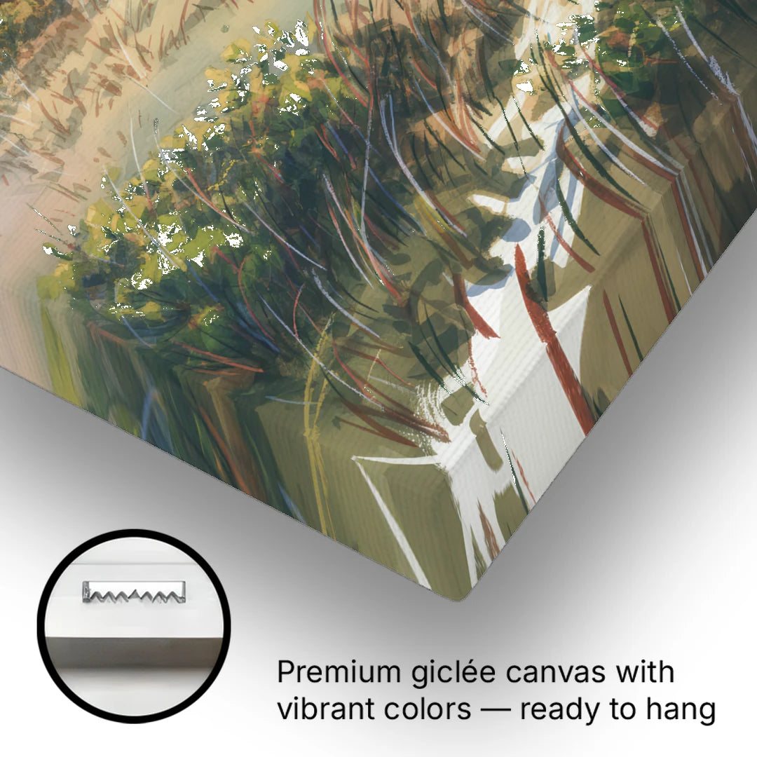 Frozen Tundra - Canvas Wall Art - Gallery Wrap Corner