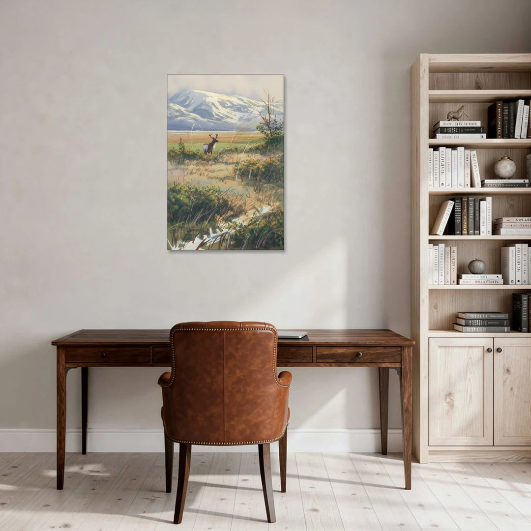 Frozen Tundra - Canvas Wall Art - Office - 24x36