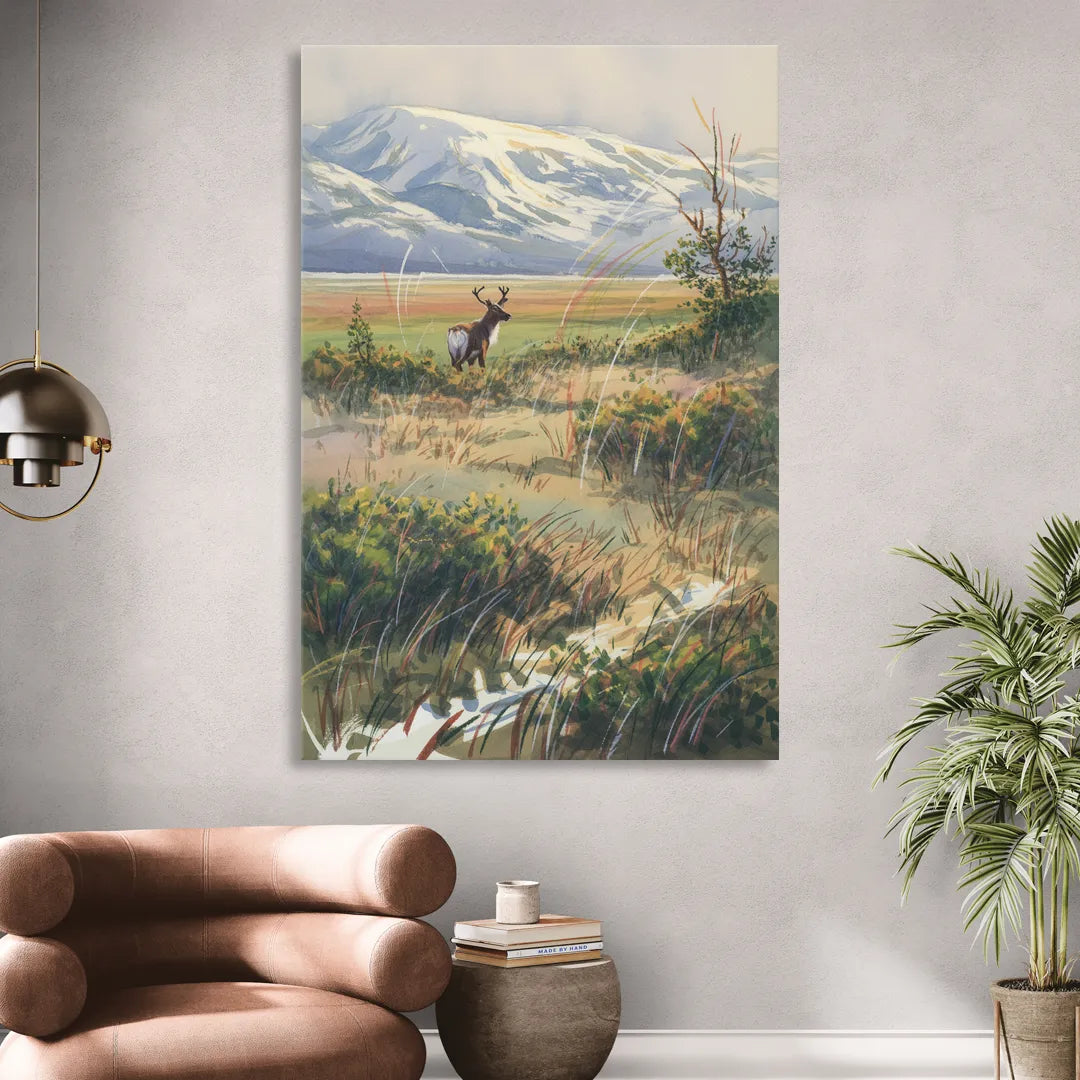 Frozen Tundra Living Room - Canvas Wall Art