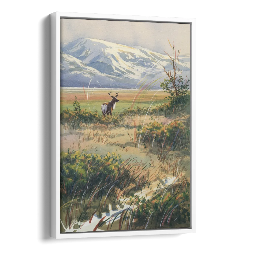 Frozen Tundra Side - White Canvas Wall Art