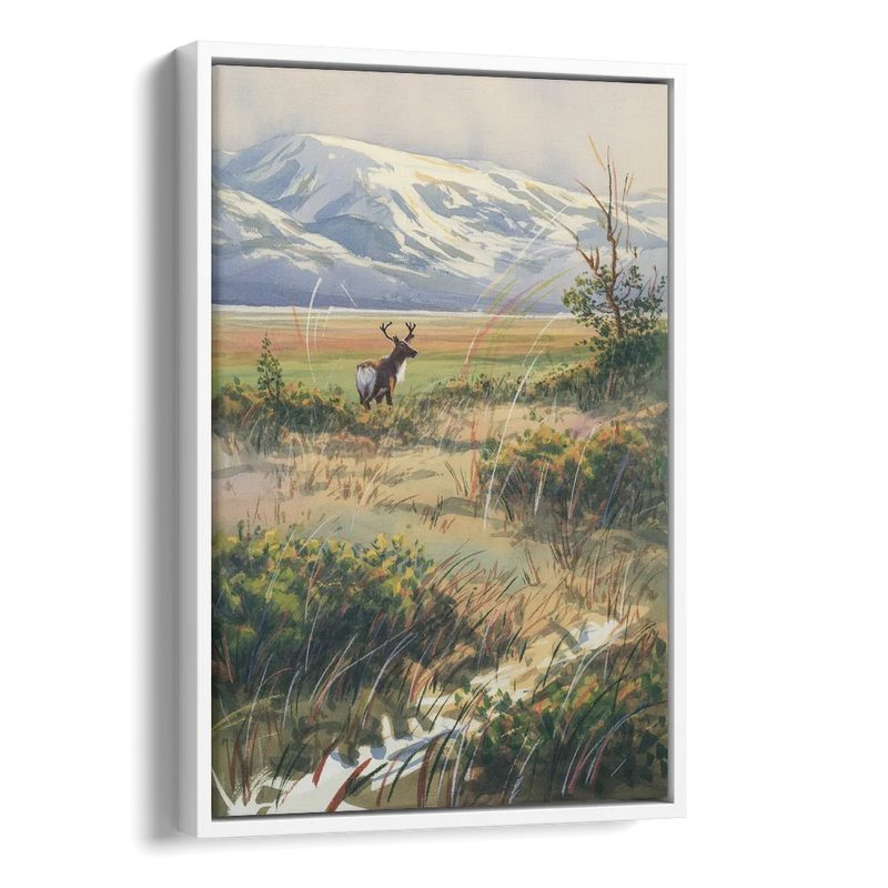 Frozen Tundra Side - White Canvas Wall Art